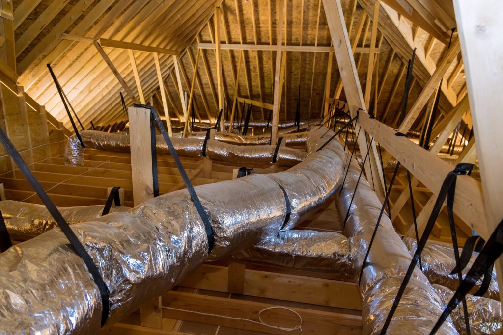 ductwork-in-attic-of-residential-property